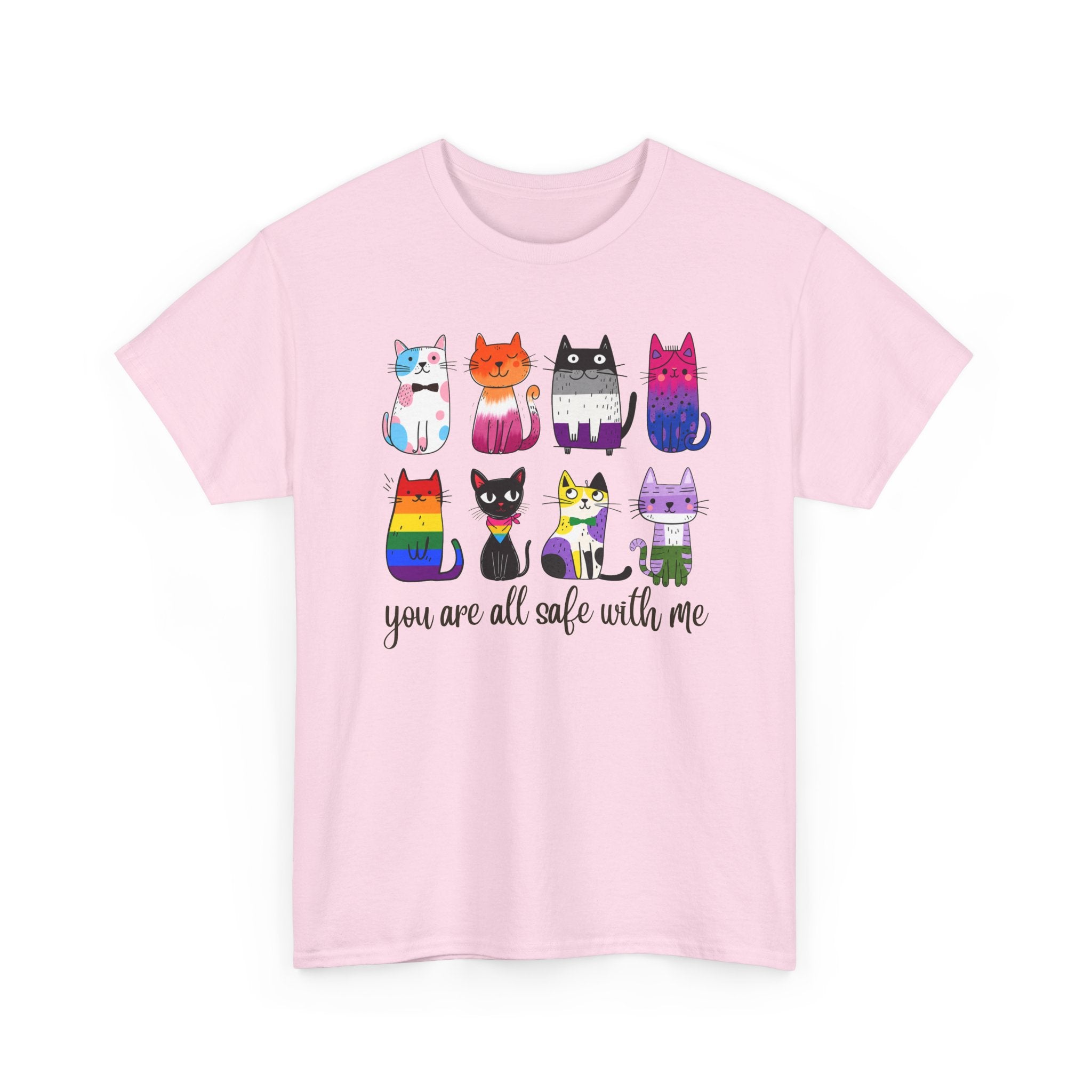 You Are All Safe With Me Cat T-Shirt — Cute Cats Representing ALL Lifestyles