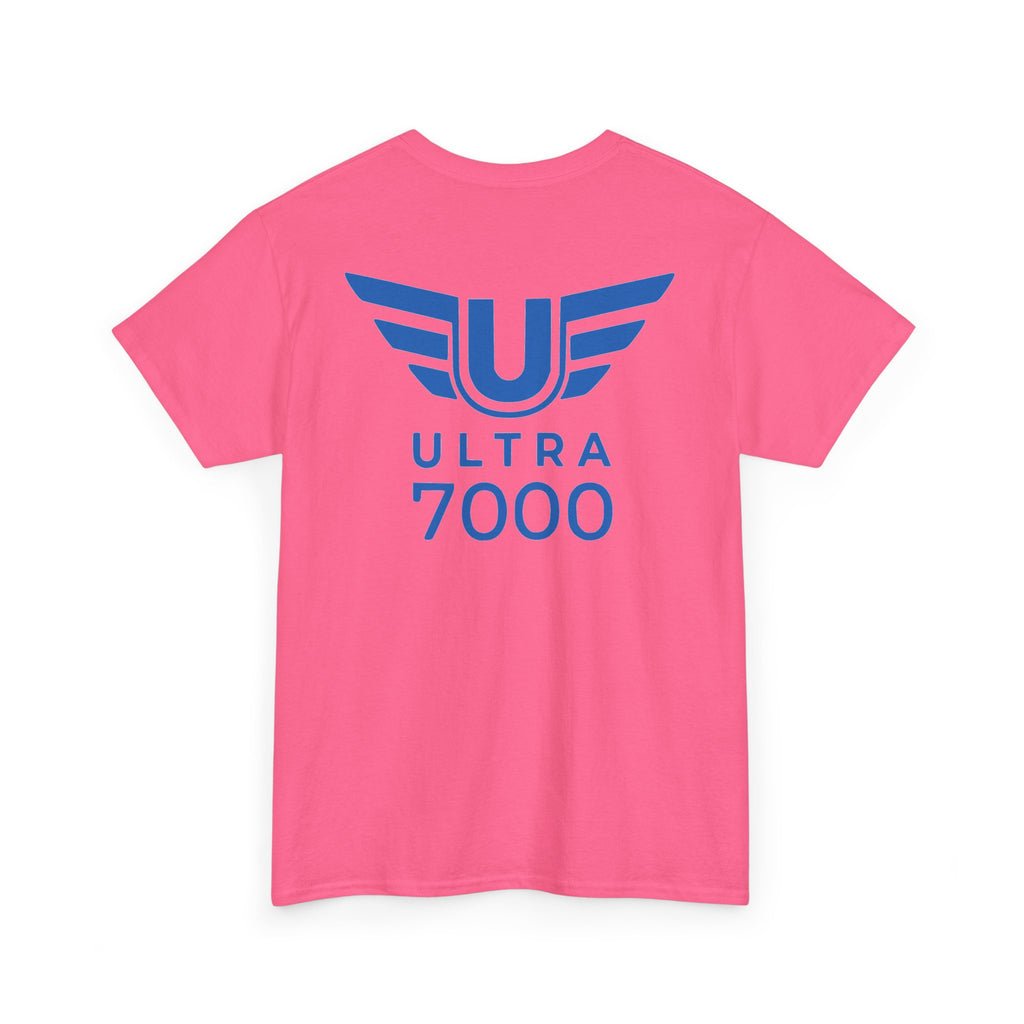 SW_Ultra 7000 Logo Tee - Front and Back Print Blue Font - 100% Cotton