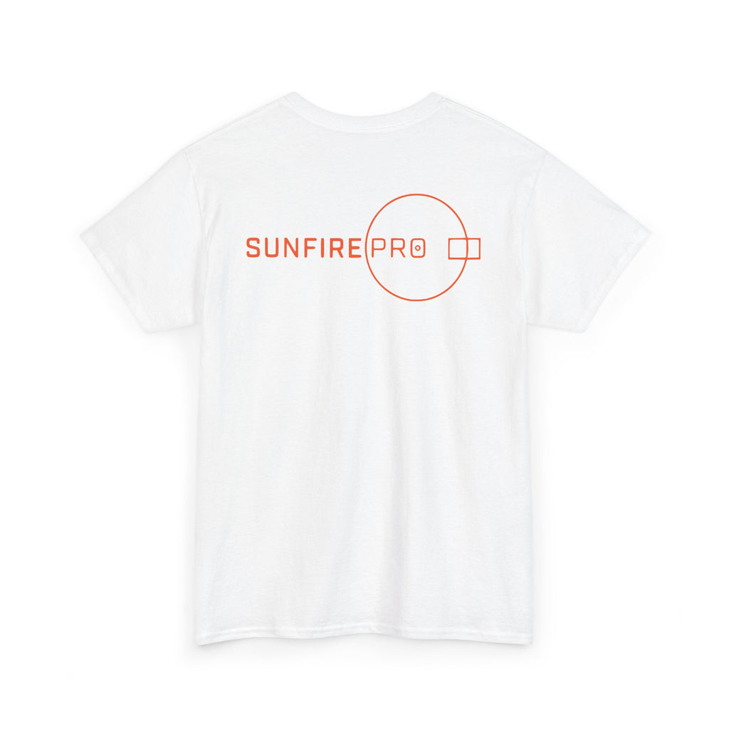 SW_SUNFIRE PRO Logo Tee - Front and Back Print Orange Font - 100% Cotton