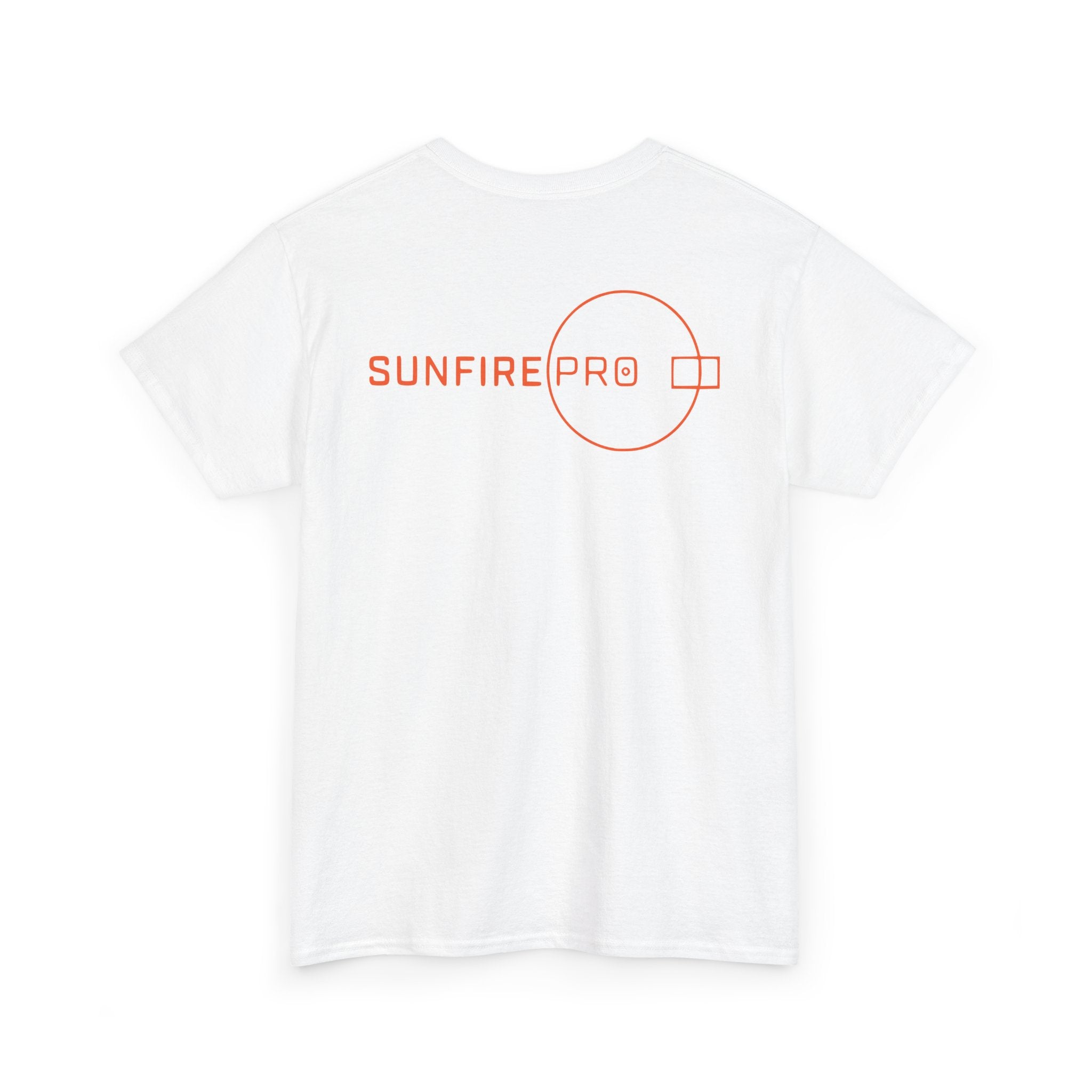 SW_SUNFIRE PRO Logo Tee - Front and Back Print Orange Font - 100% Cotton